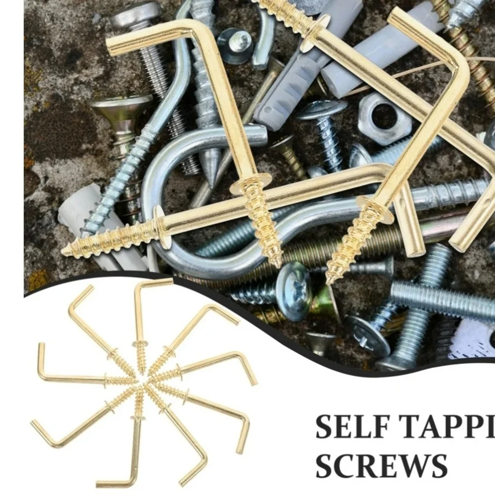 HANG PICTURES IN SECONDS ✨ 100 Gold Screw Hooks | DIY Glow-Up Kit 💅